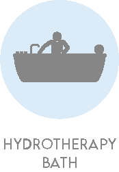 Hydrogen Bath circle icon